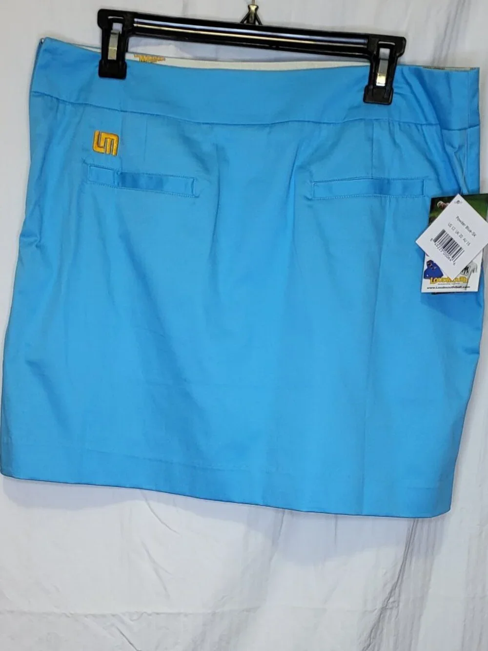 Loudmouth Ladies Blue Golf Skort NWT Size 12 Stretch Performance Skirt
